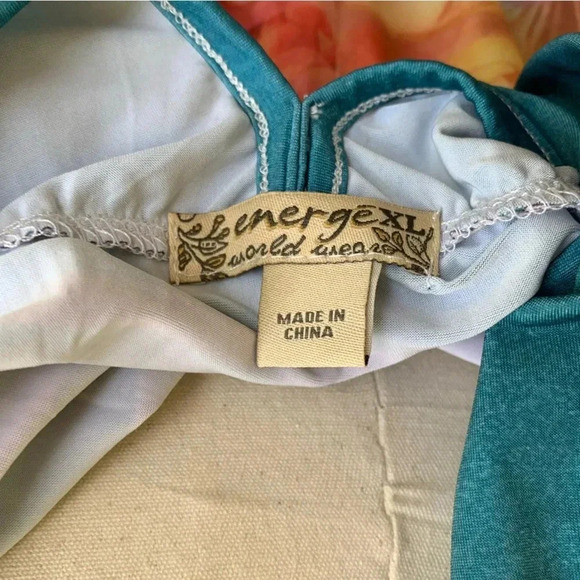 NWT Y2K ENERGE Maxi Long Dress XL Mixed Print Water Fairy Sublimation 00s - Picture 9 of 11